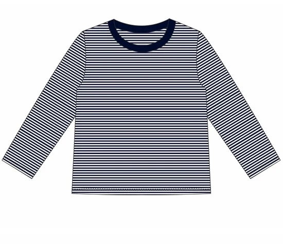 Custom Long Sleeve Stripe T-Shirt