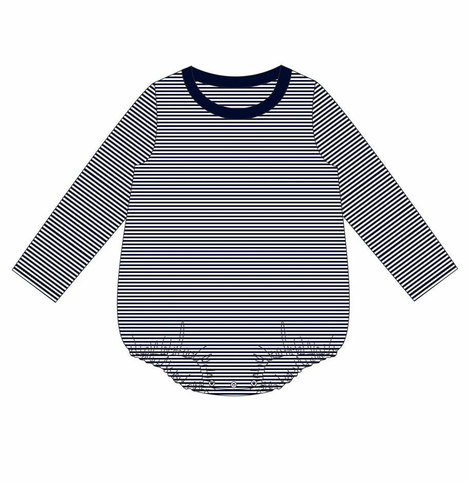 Custom Stripe Long Sleeve T-Shirt Bubble