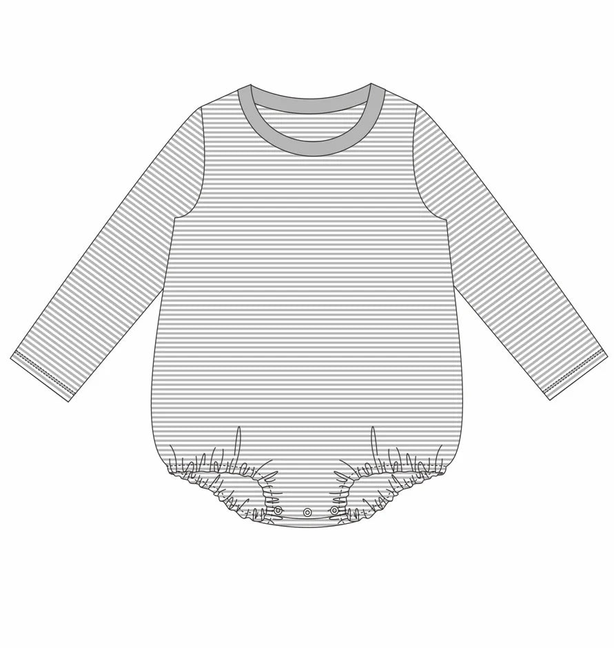 Custom Stripe Long Sleeve T-Shirt Bubble