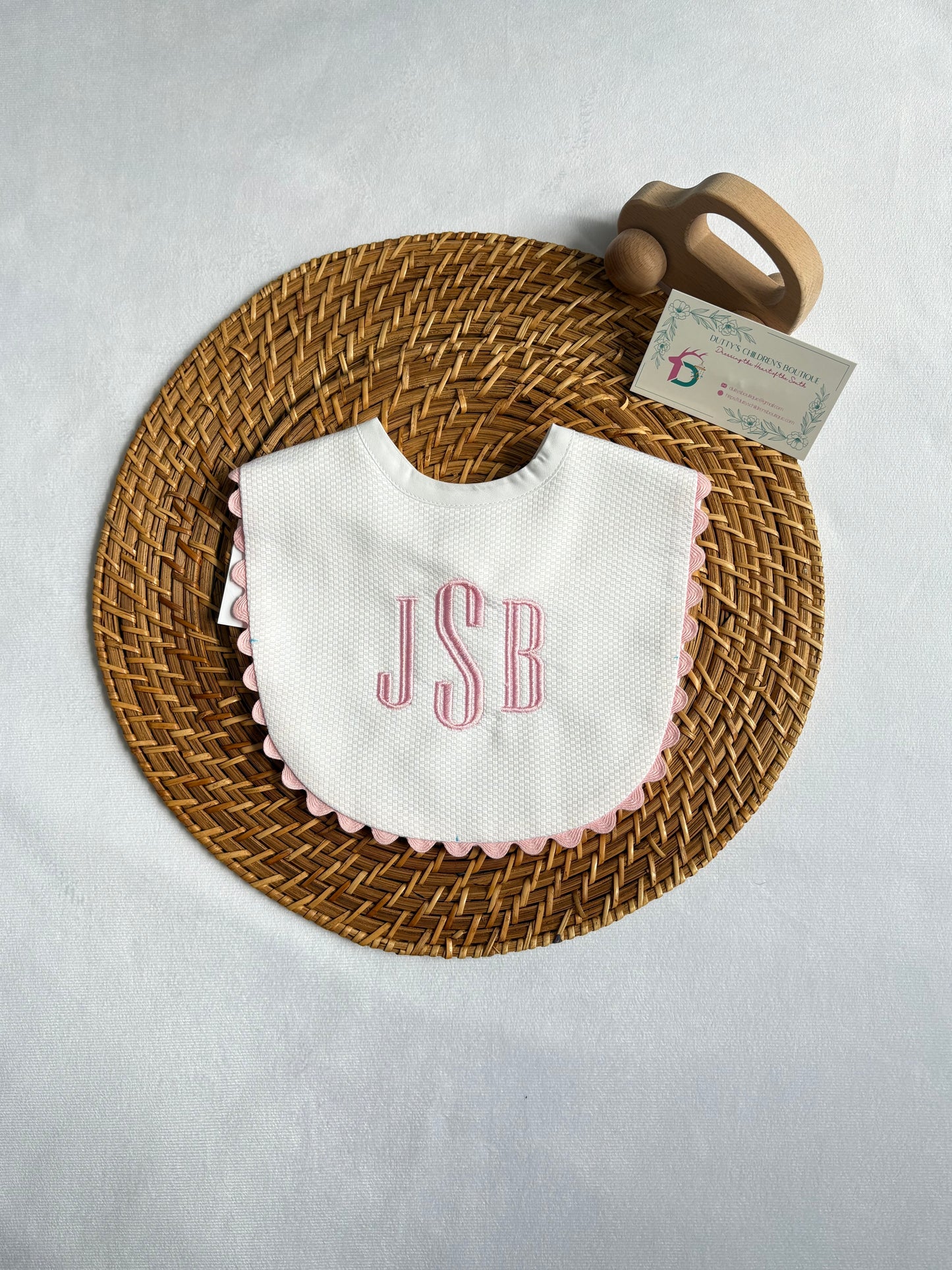 Custom Pink Trim Bib