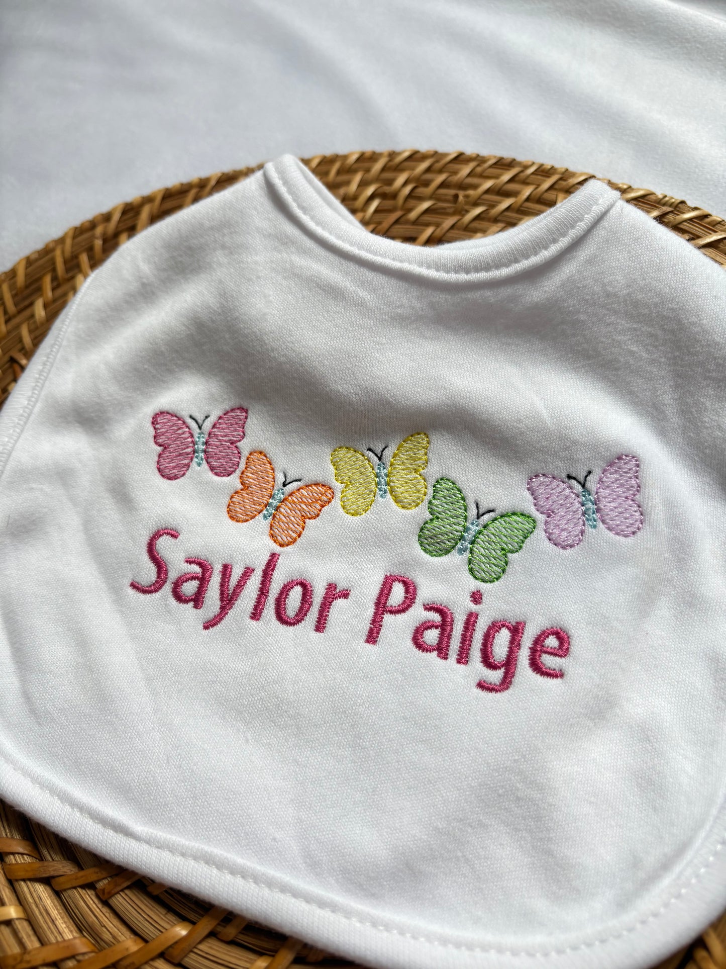 Custom Butterfly Bib