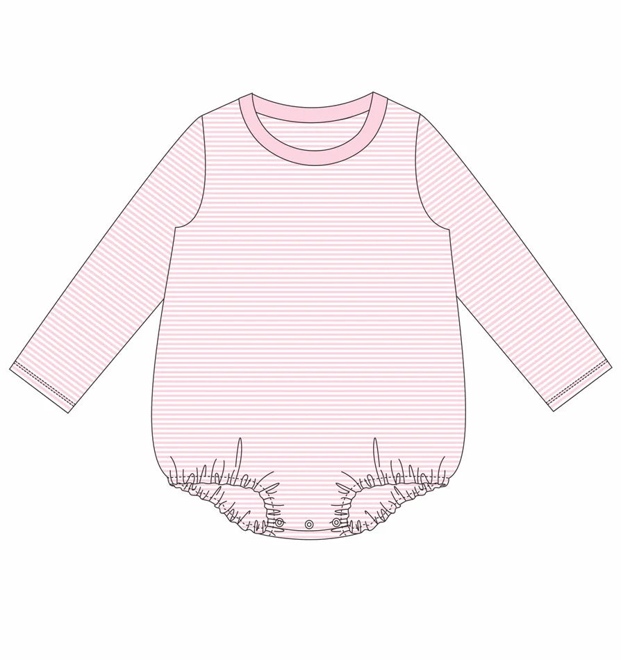 Custom Stripe Long Sleeve T-Shirt Bubble