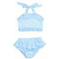 Custom Seersucker Ruffle Bikini