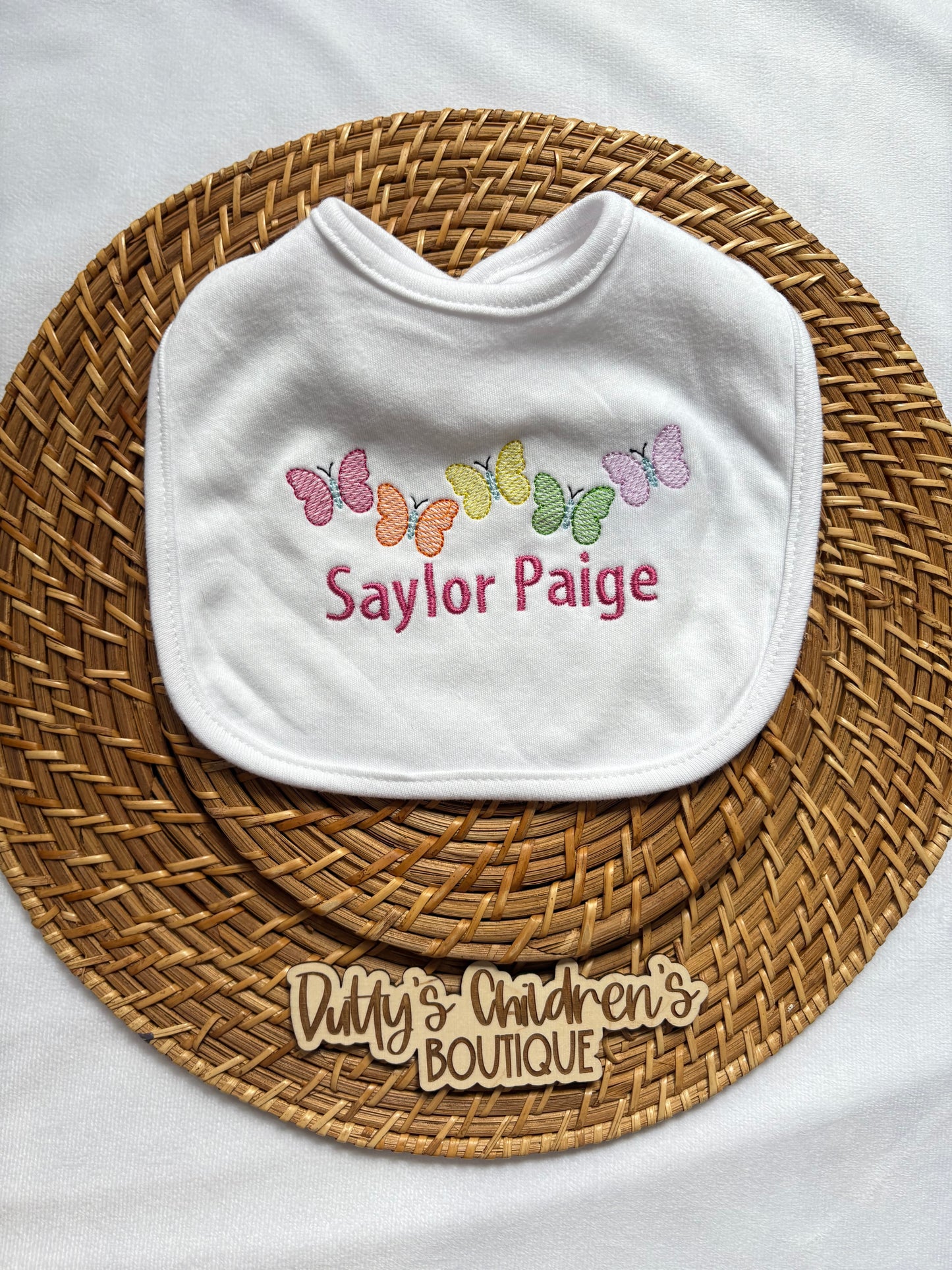 Custom Butterfly Bib