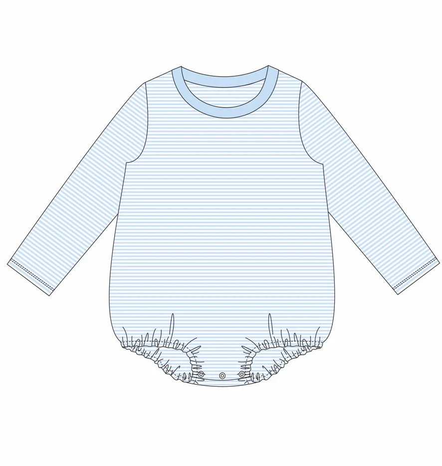 Custom Stripe Long Sleeve T-Shirt Bubble
