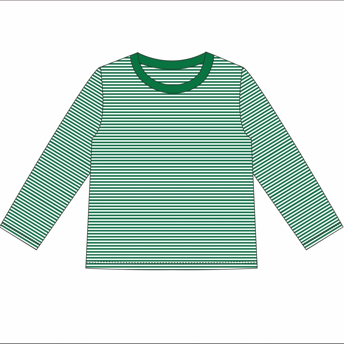 Custom Long Sleeve Stripe T-Shirt