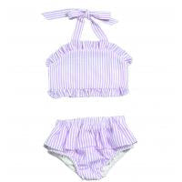 Custom Seersucker Ruffle Bikini