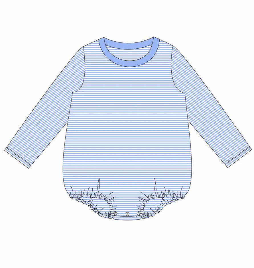 Custom Stripe Long Sleeve T-Shirt Bubble