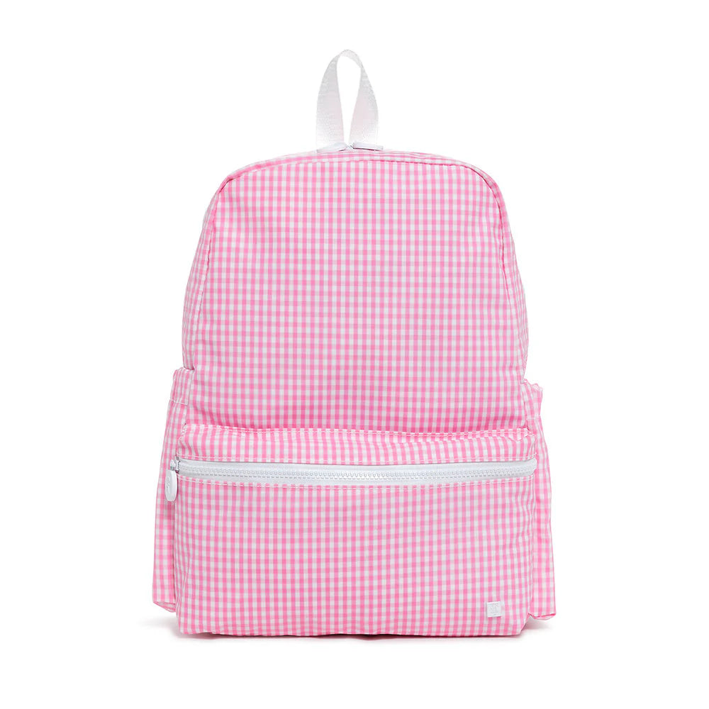 Full Pink Gingham Backpacker