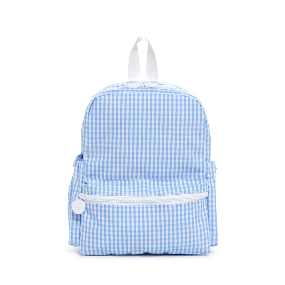 Mini Blue Gingham Backpacker