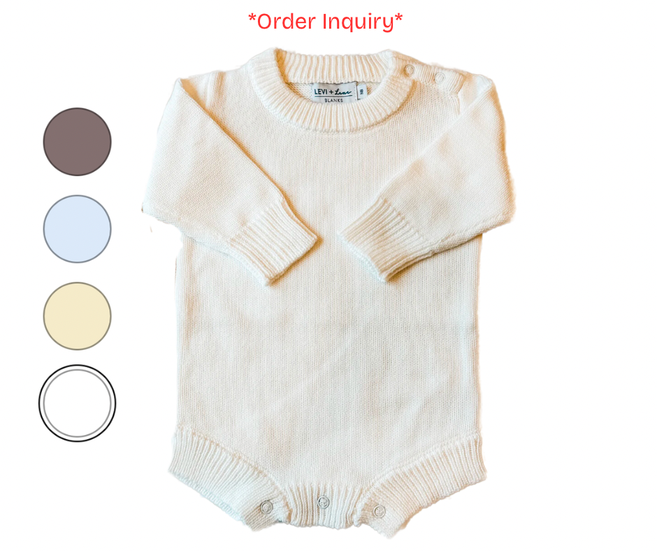 Custom Knit No Ruffle Romper