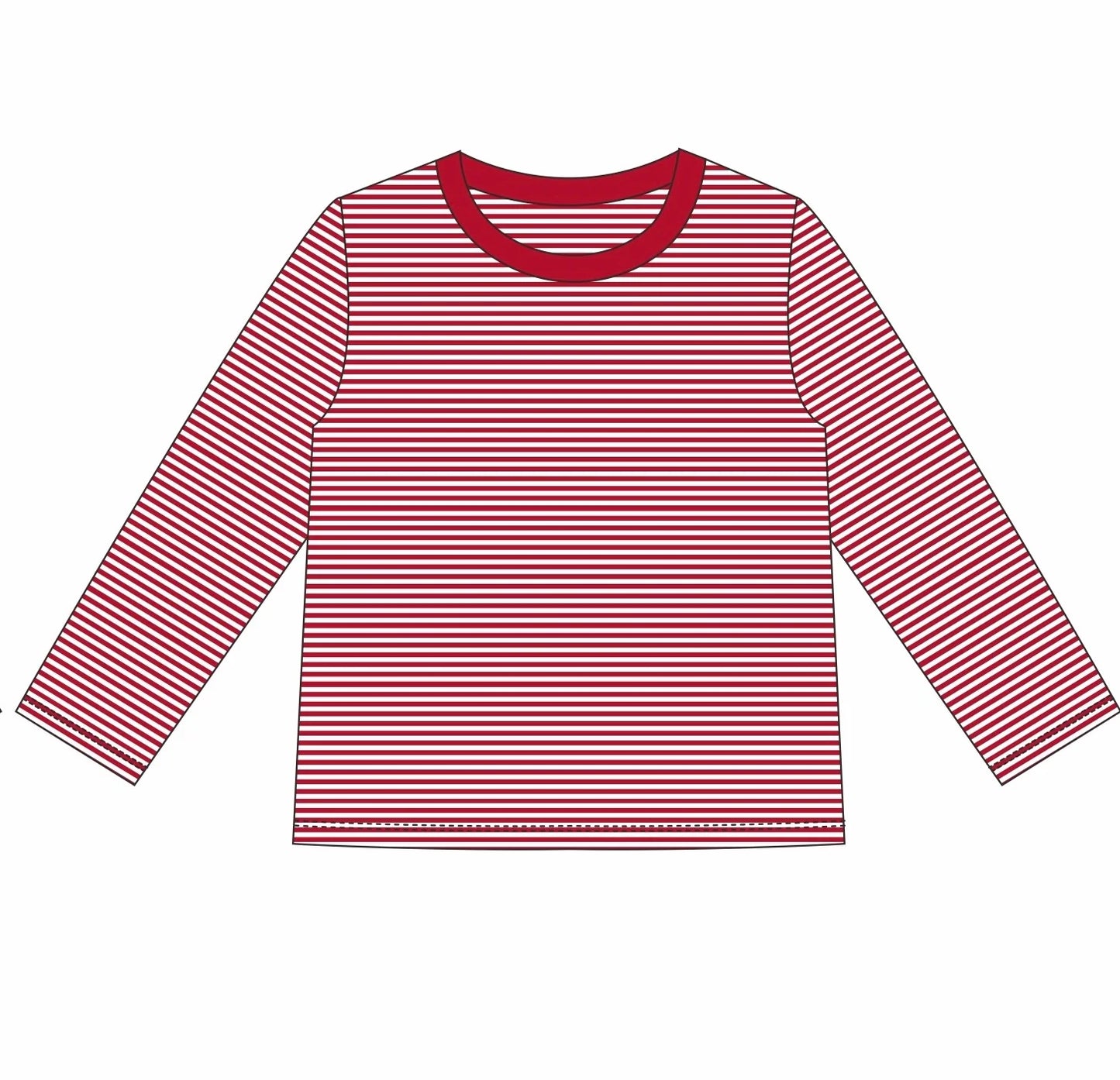 Custom Long Sleeve Stripe T-Shirt