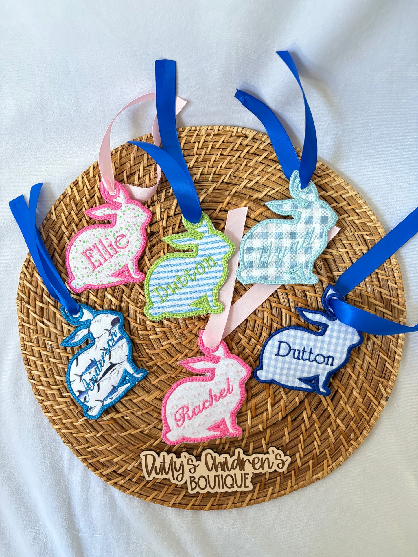 Custom Easter Bunny Basket Tag