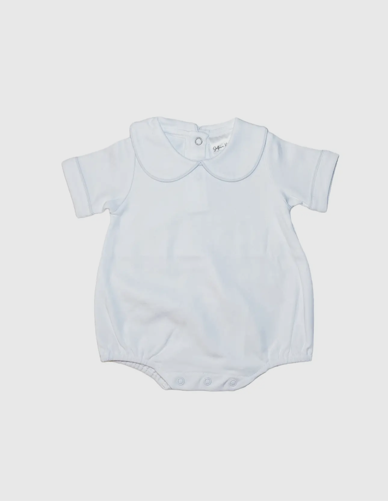 Custom White Collared Bubble - Piping