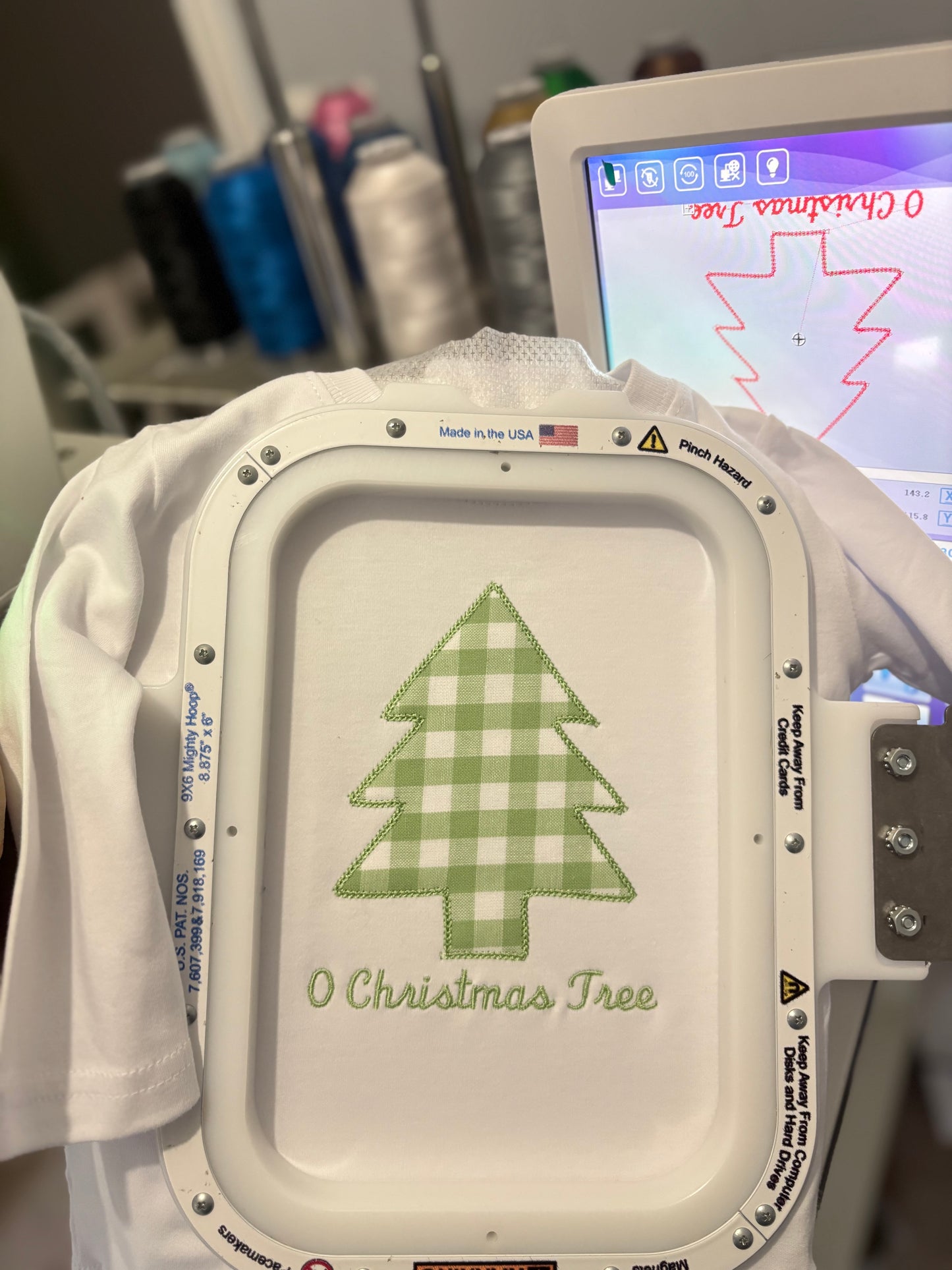 RTS - 12M Applique “O Christmas Tree” (Long Sleeve)