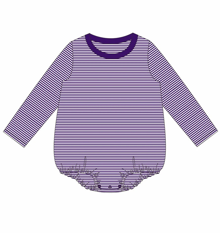 Custom Stripe Long Sleeve T-Shirt Bubble
