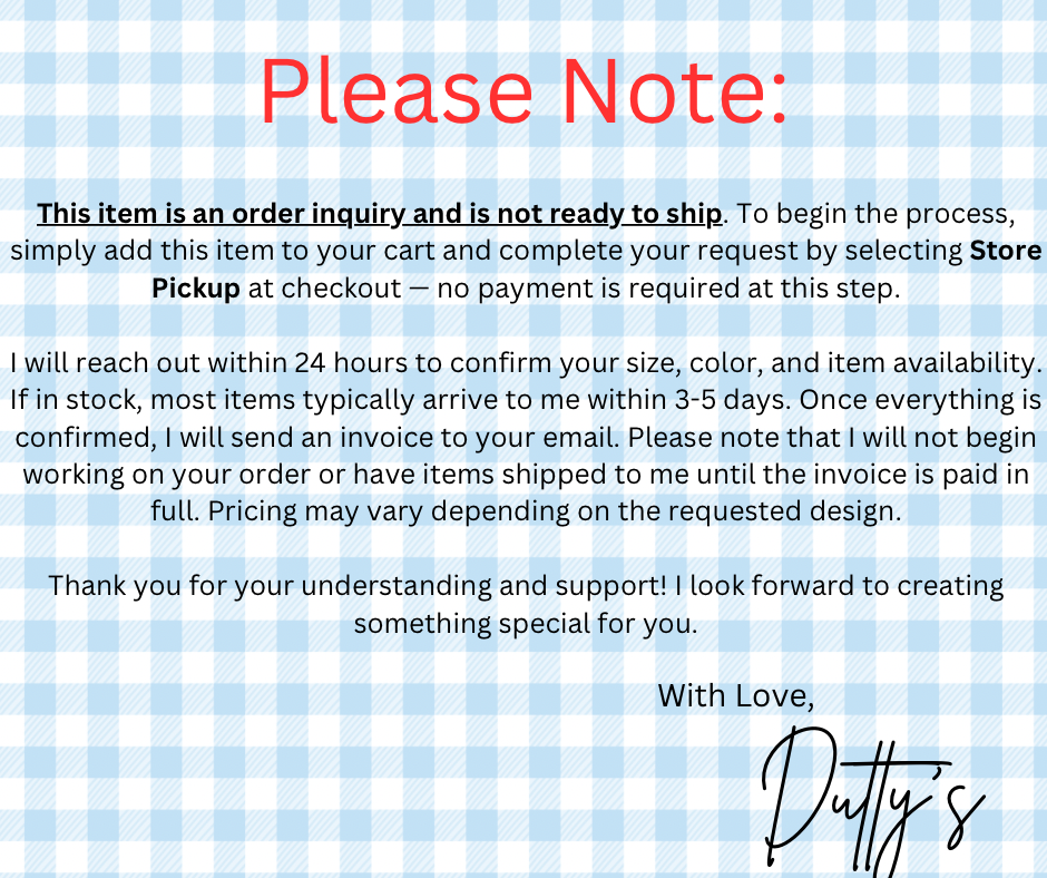 Custom Gingham Flutter Sleeve