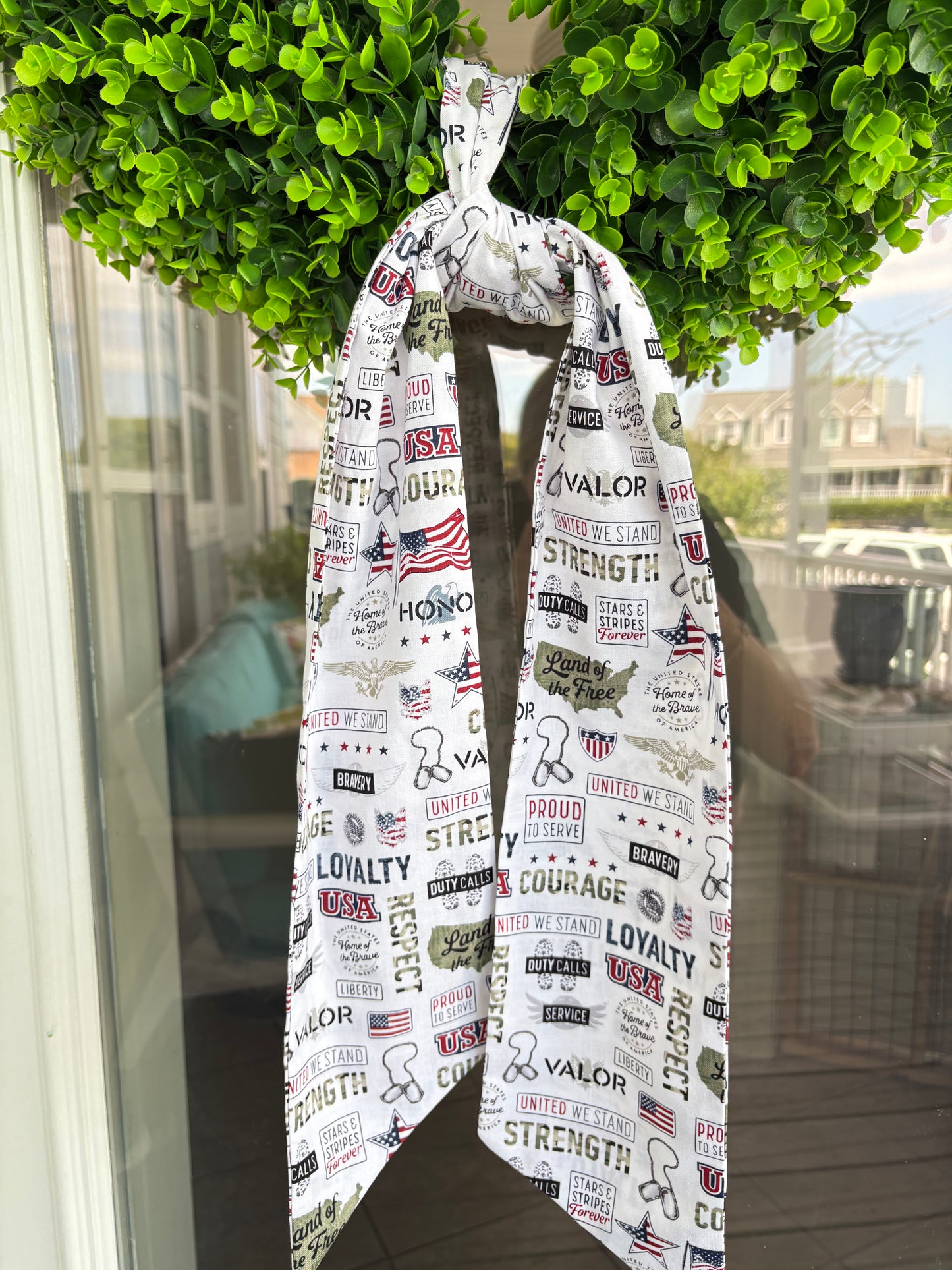 Memorial Wreath Sash