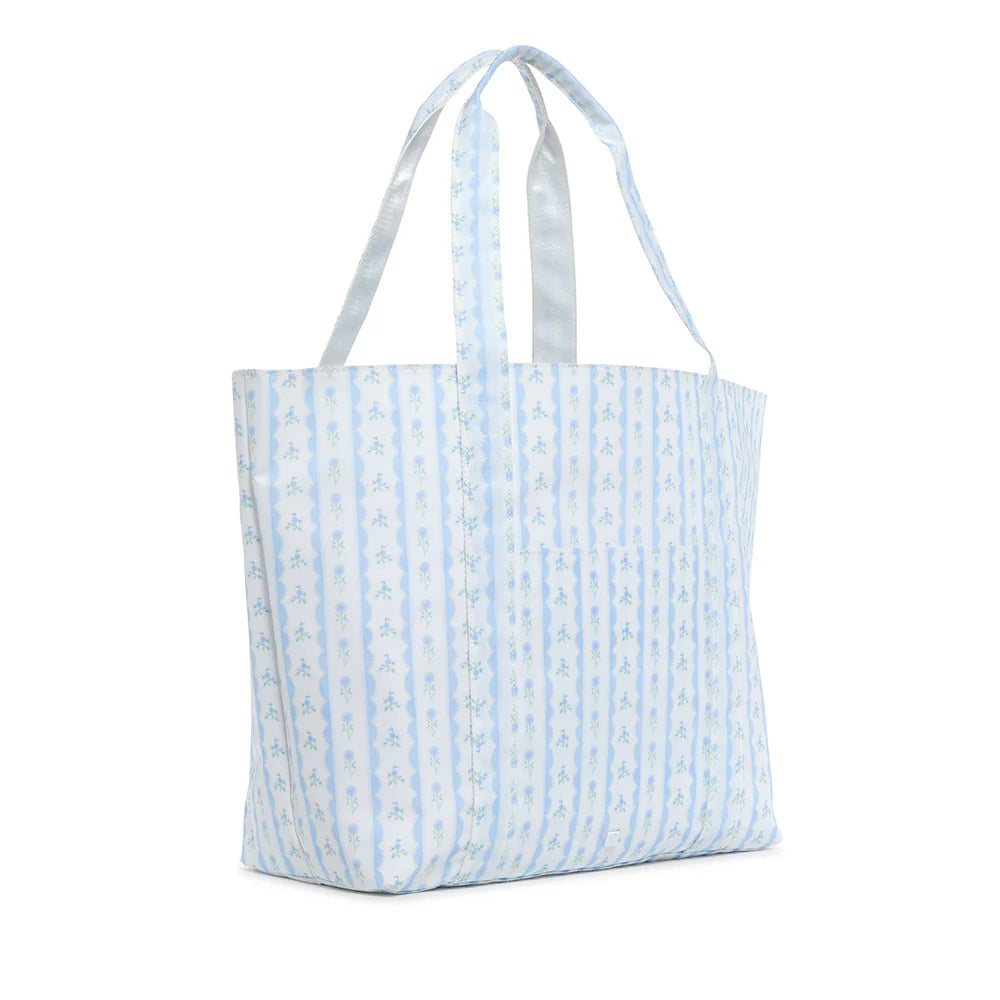 Custom Jumbo Tote - X-LARGE Ribbon Floral Blue or Pink