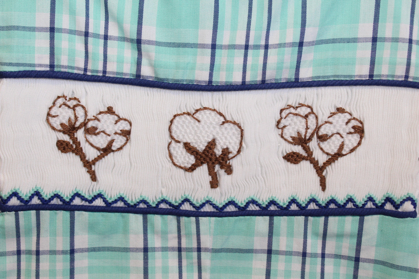 Cotton Smocked Longalls - Boys