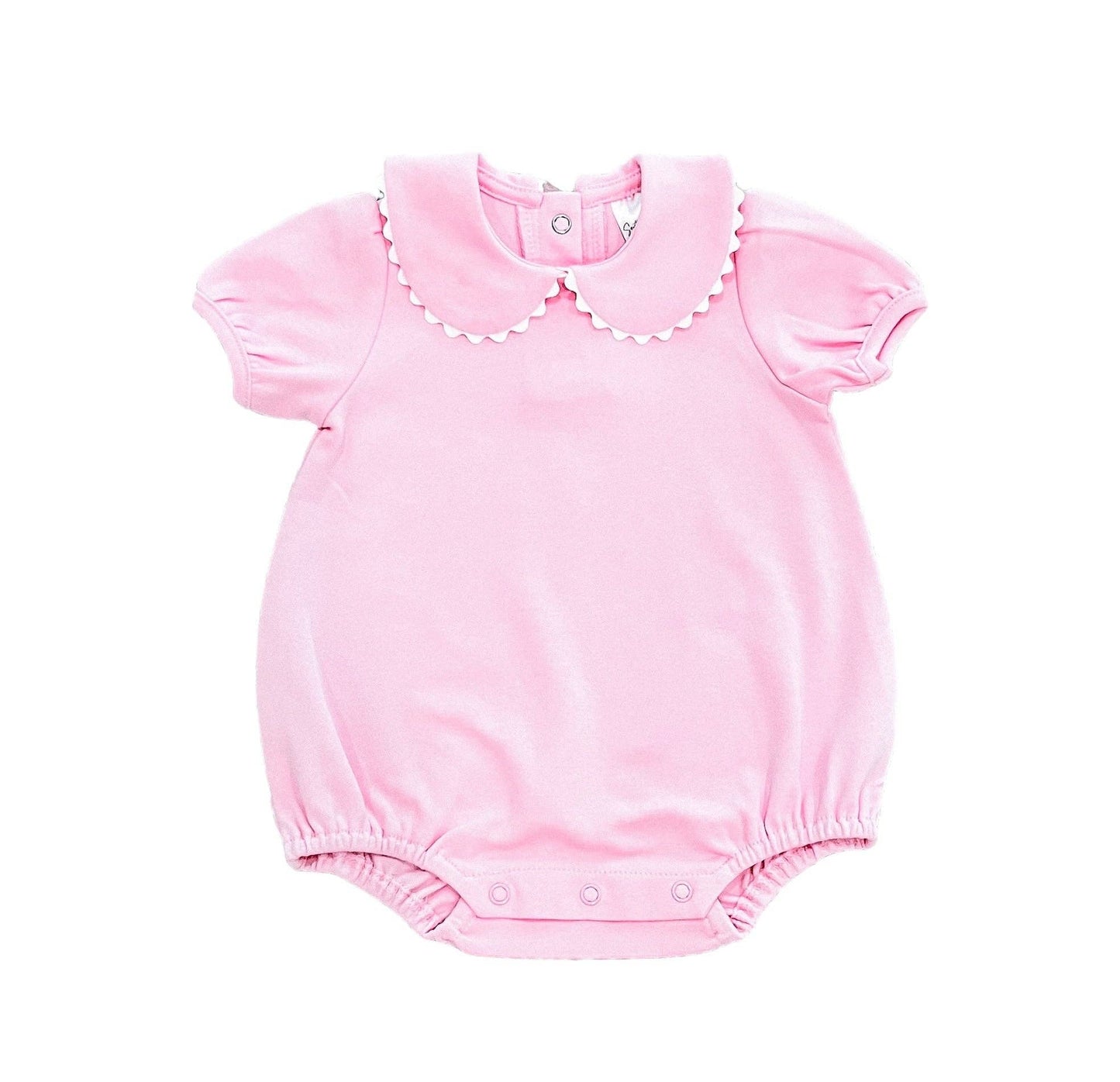 Custom Scalloped Pink Collared Bubble
