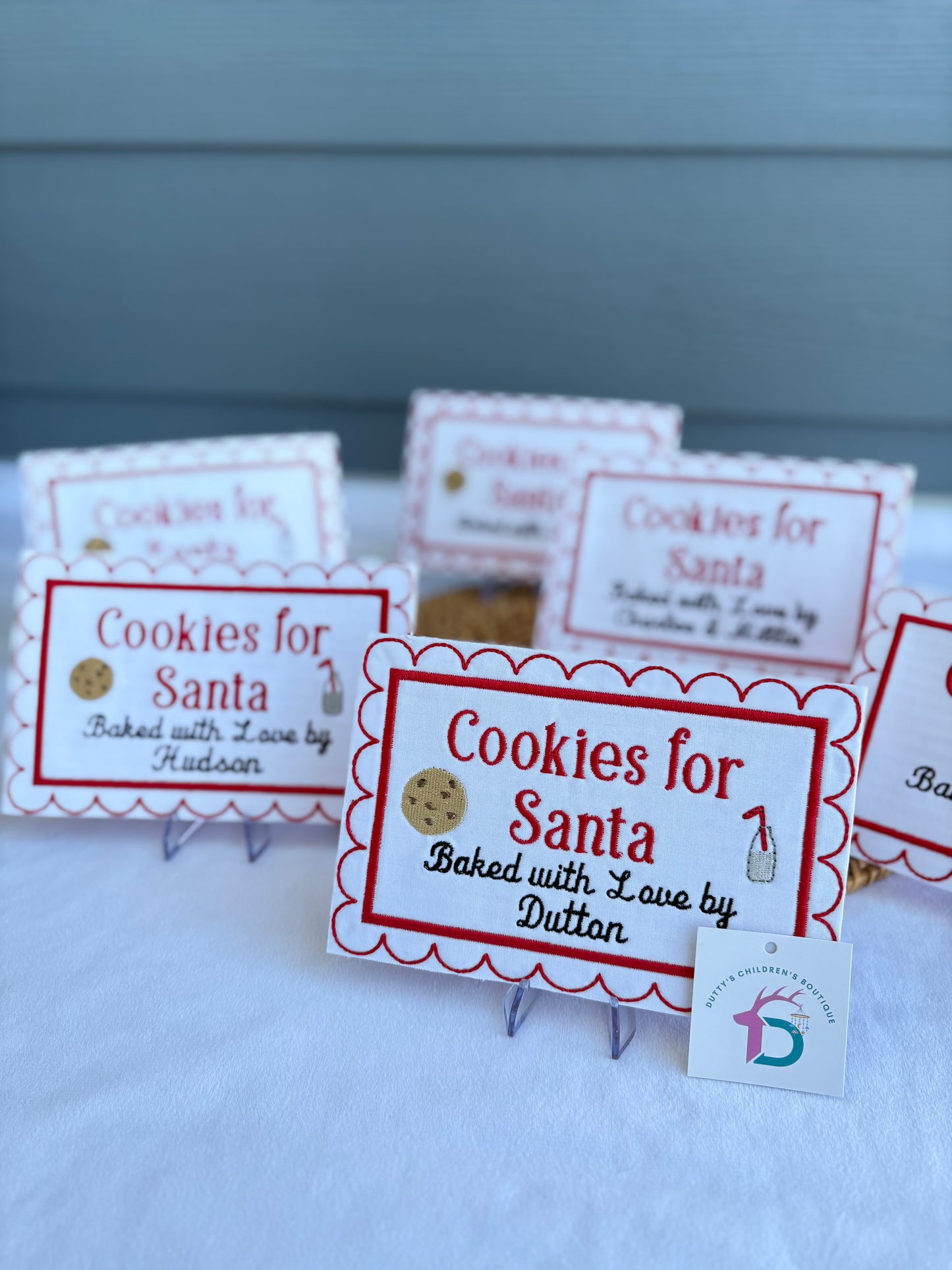 Personalized Cookies for Santa Plaque