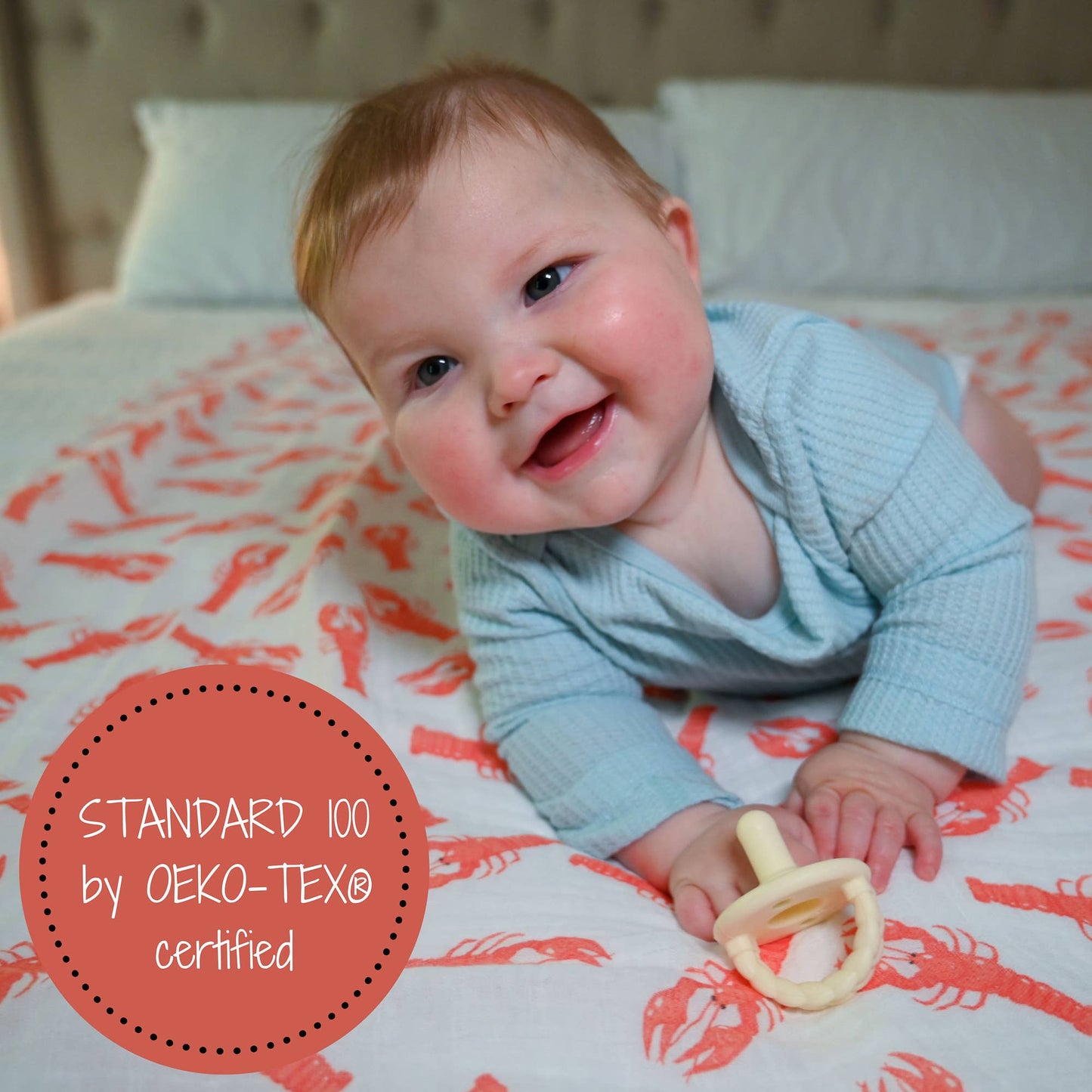 Lobster Roll Baby Swaddle Blanket