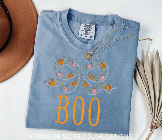 Pumpkin Bow - Comfort Color T-SHIRT