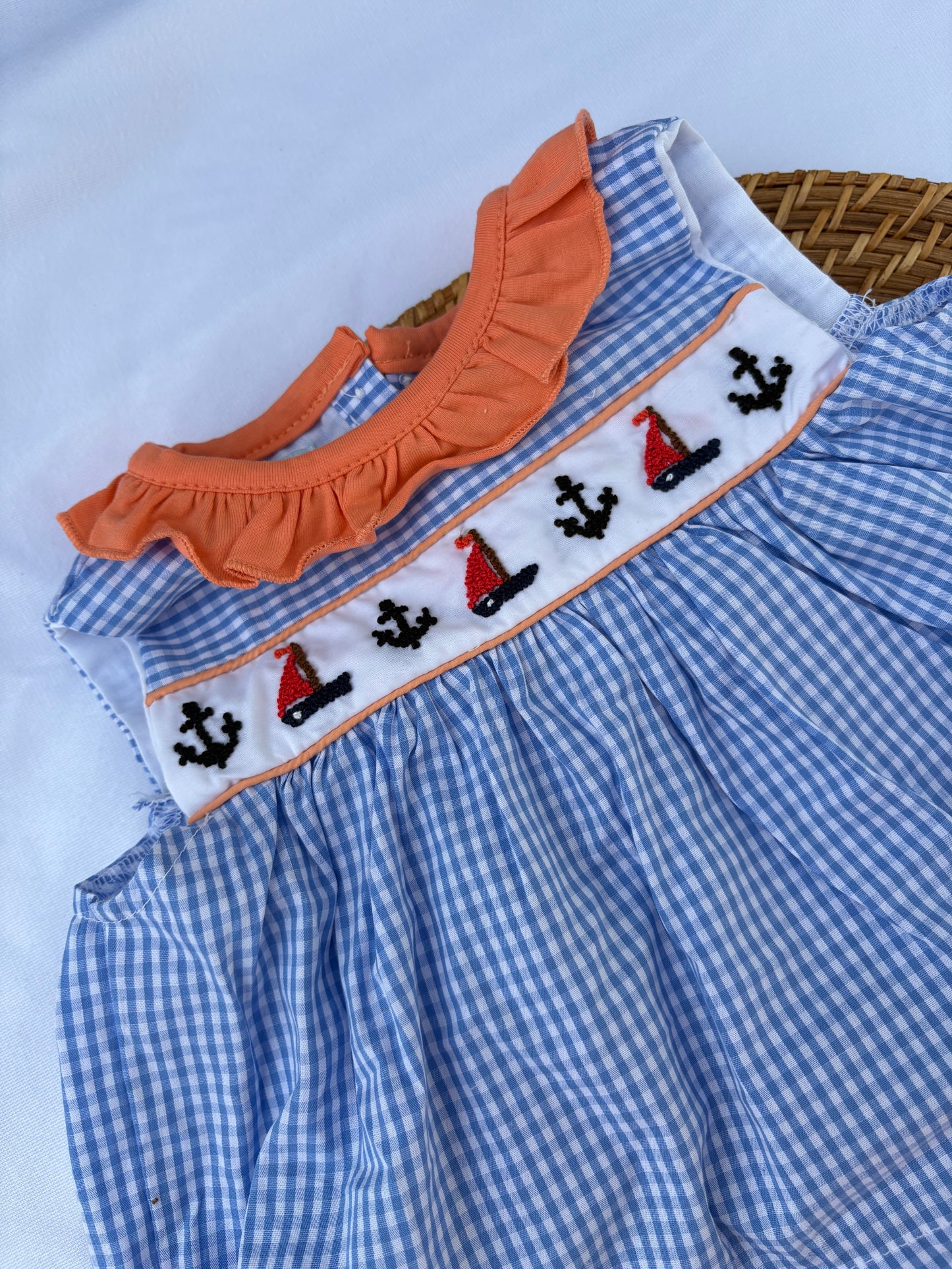 Setting Sail French Knot Diaper Set
