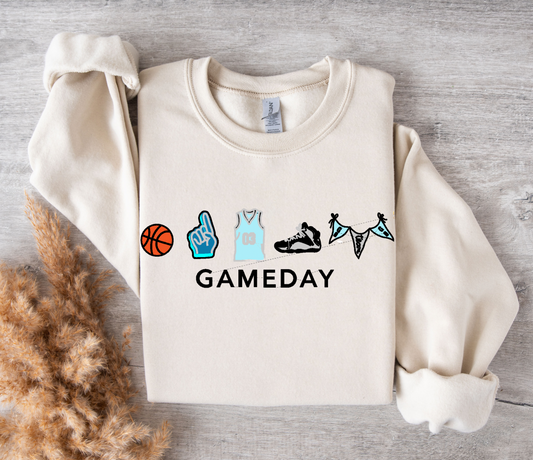 Basketball Gameday- Gildan CREWNECK