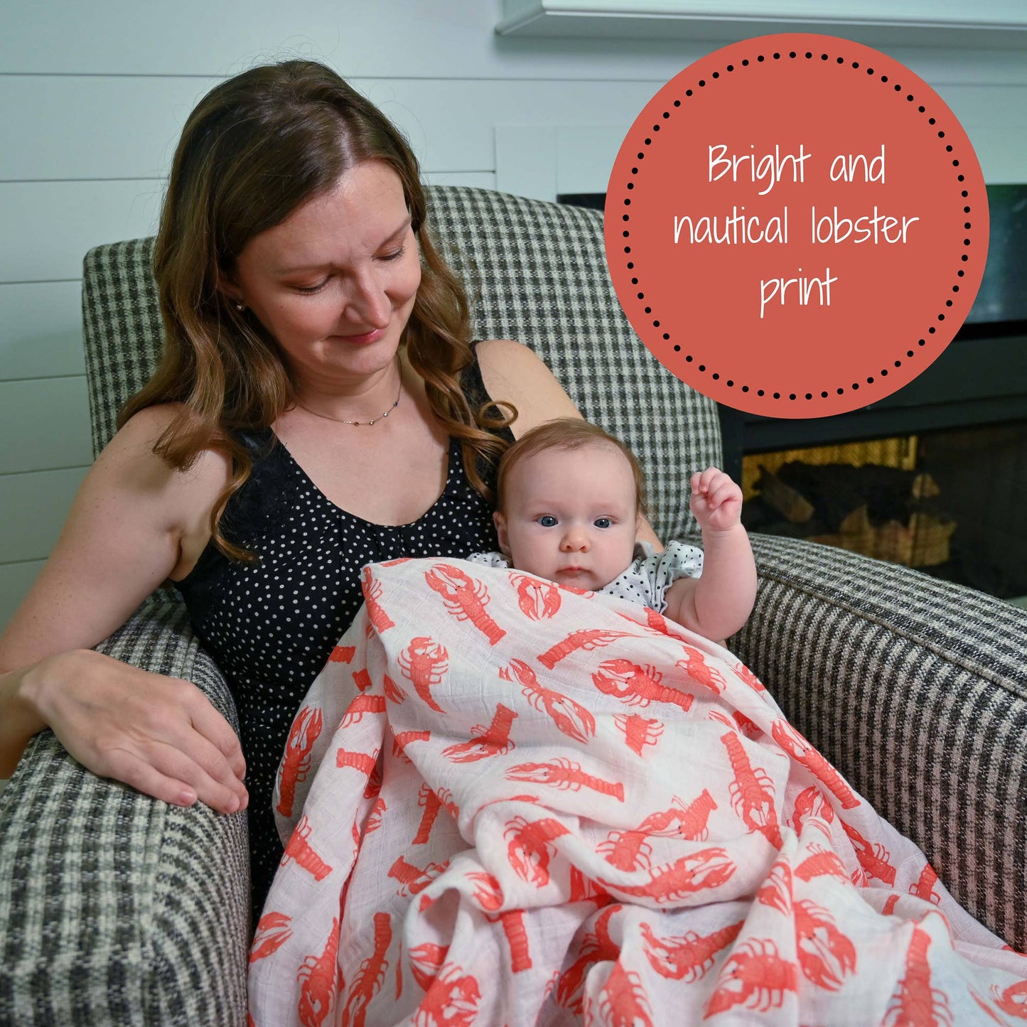 Lobster Roll Baby Swaddle Blanket