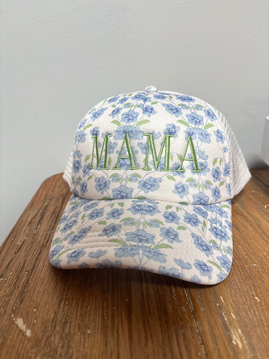 RTS - Mama Floral Trucker Hat