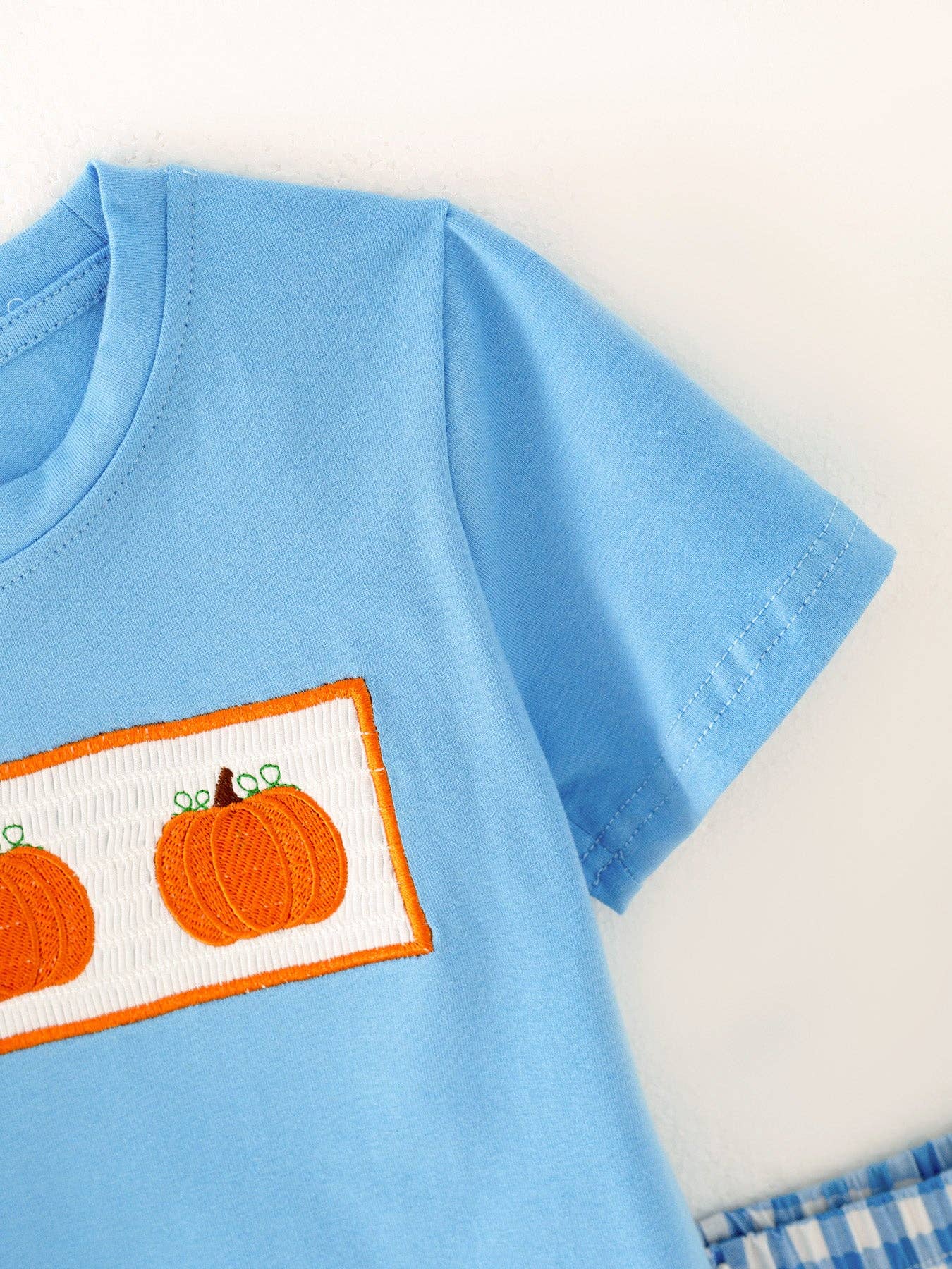 Pumpkin Patch Plaid Set - Boys