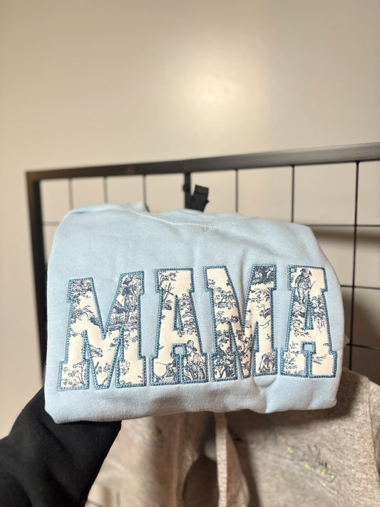 RTS - Toile Applique Mama Crewneck