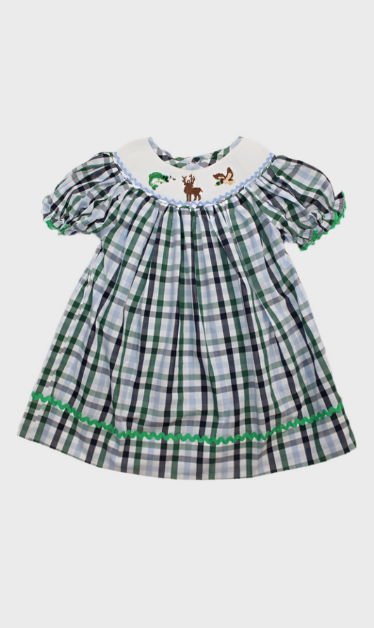 Hunting & Fishing Smocking Dress - Girls