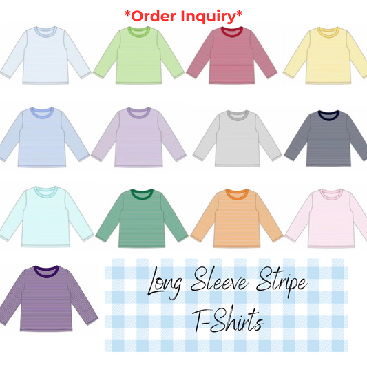 Custom Long Sleeve Stripe T-Shirt