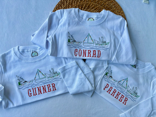 Custom White Long Sleeve T-Shirt