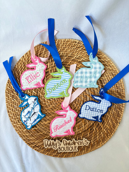 Custom Easter Bunny Basket Tag