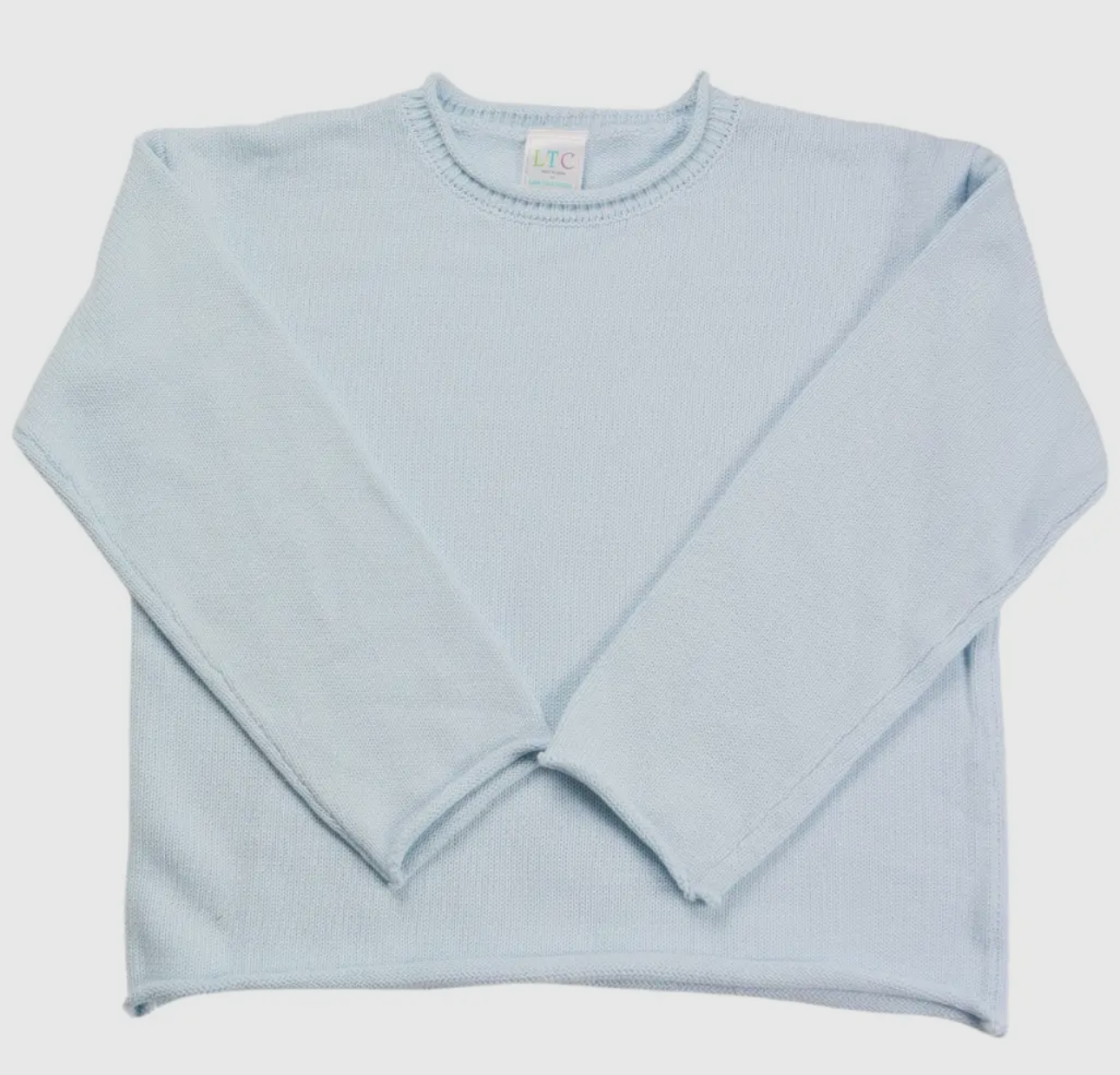 Custom Unisex Blue Roll-Neck Sweater