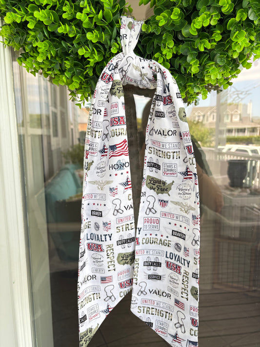 Memorial Wreath Sash