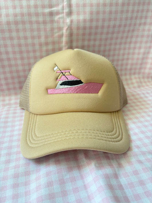 Custom Trucker Hat - (Tan, White or Black)