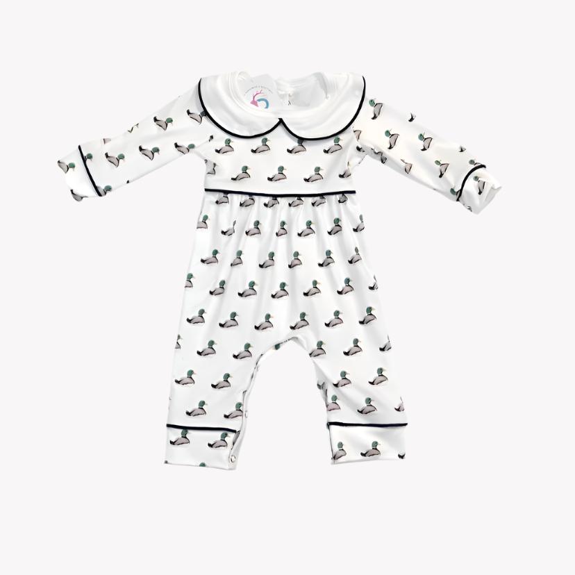 Mallard Collard Romper - Girls