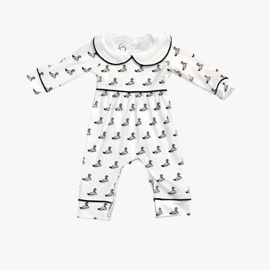 Mallard Collard Romper - Girls