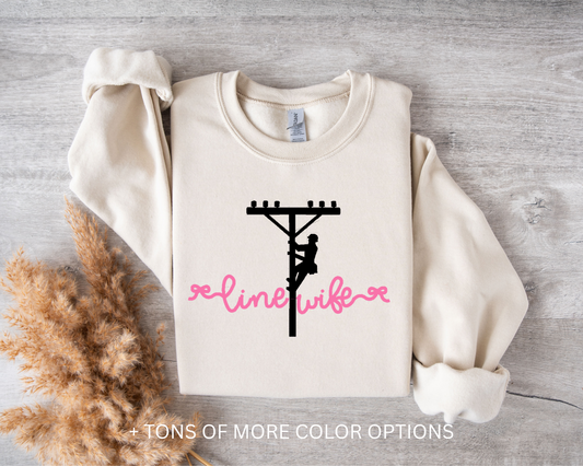Line Wife - Gildan CREWNECK