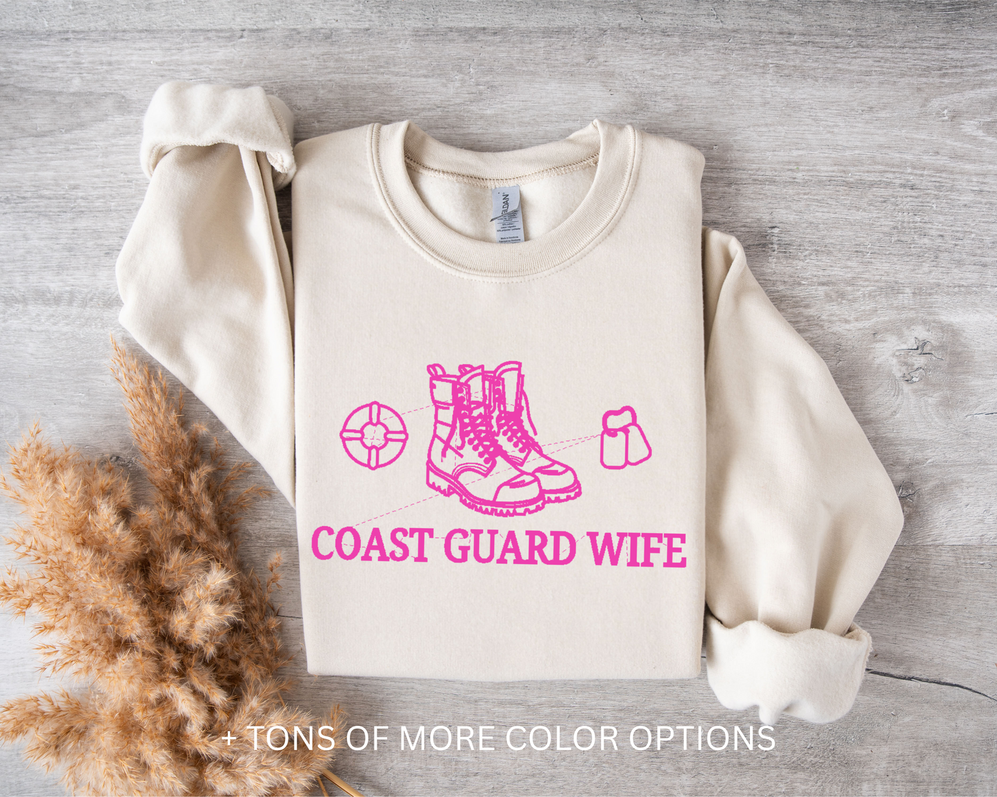 Coast Guard Wife - Gildan CREWNECK
