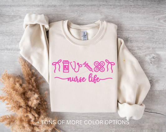 Nurse Life - Gildan CREWNECK