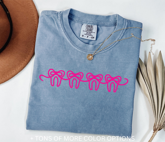 Dental Bows - Comfort Color T-SHIRT