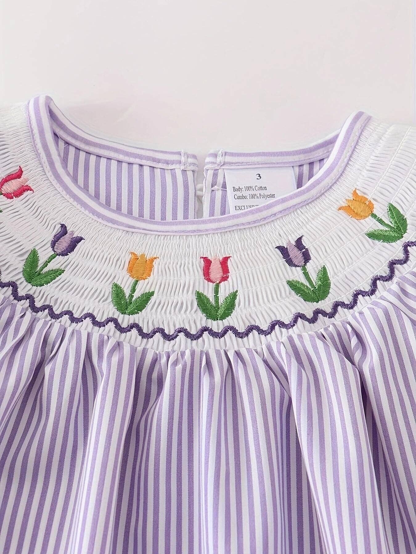 Tulip Breeze Striped Dress - Girls