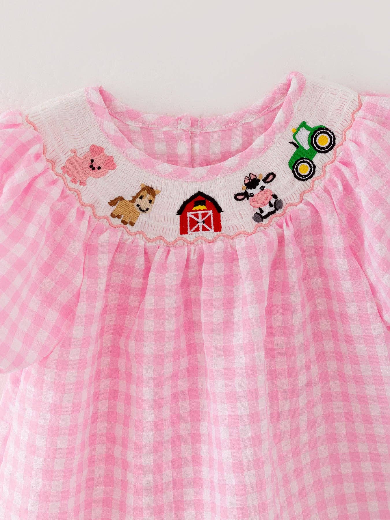 Pink Pastures Smocked Dress - Girls