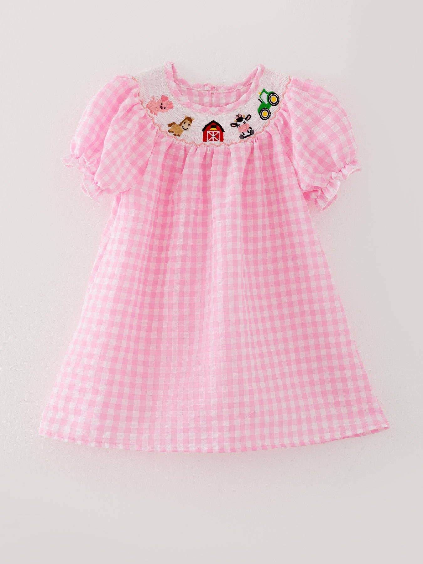 Pink Pastures Smocked Dress - Girls